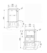 Charger l'image dans la galerie, PROTECTION COFFRETS GAZ ou ELECTRIQUE DOUBLE S20 avec façade